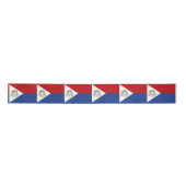 Vlag van Sint Maarten Satijnen Lint (Voorkant)