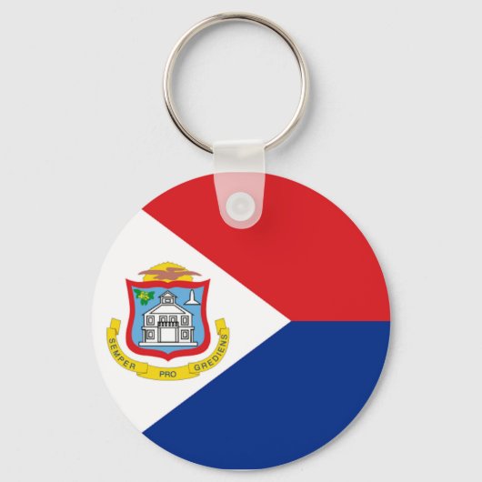 Vlag van Sint Maarten Sleutelhanger (Voorkant)