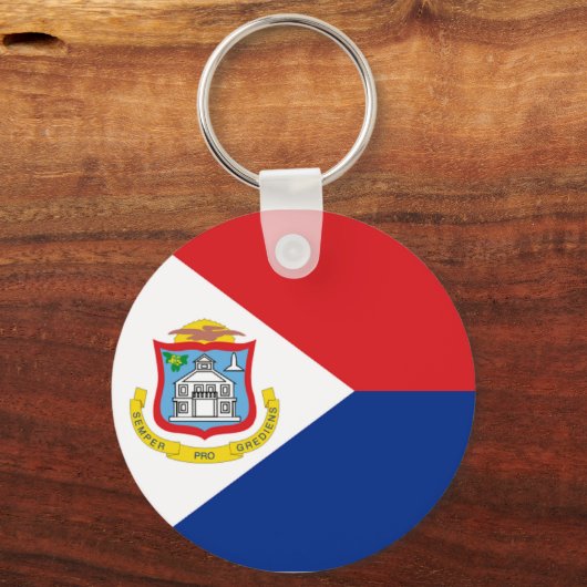 Vlag van Sint Maarten Sleutelhanger (Voorkant)