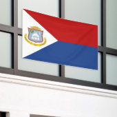 Vlag van Sint-Maarten Spandoek (Buitenkant Gebouw)