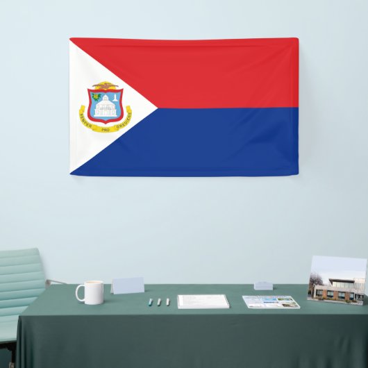 Vlag van Sint Maarten Spandoek (Beurs)