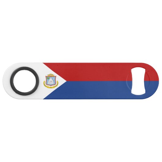 Vlag van Sint Maarten Speed Flessenopener (Voorkant (Horizontaal))
