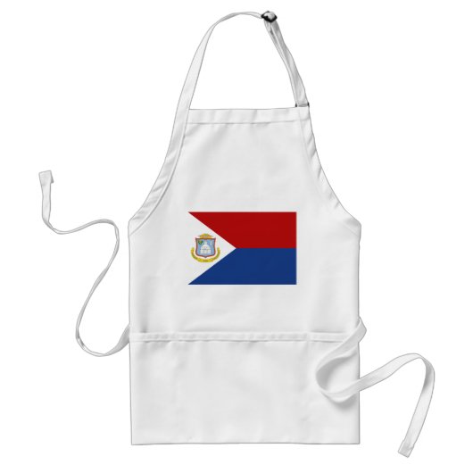 Vlag van Sint-Maarten Standaard Schort (Voorkant)