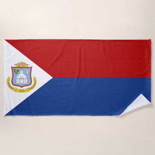 Vlag van Sint Maarten Strandlaken (Voorkant)