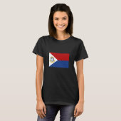Vlag van Sint-Maarten T-shirt (Voorkant volledig)