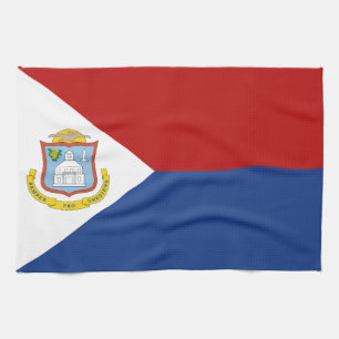 Vlag van Sint-Maarten Theedoek
