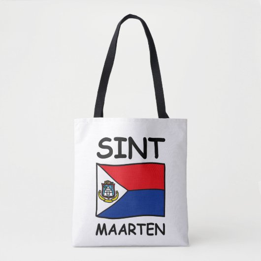 Vlag van Sint Maarten Tote Bag (Voorkant)