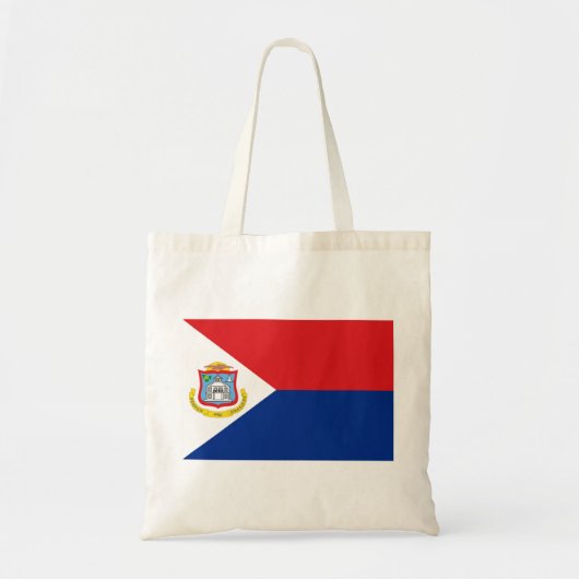 vlag van Sint Maarten Tote Bag (Voorkant)