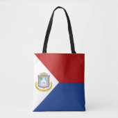 Vlag van Sint-Maarten Tote Bag (Voorkant)