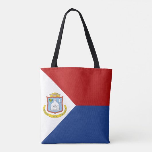Vlag van Sint-Maarten Tote Bag (Achterkant)