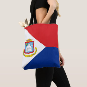 vlag van Sint Maarten Tote Bag
