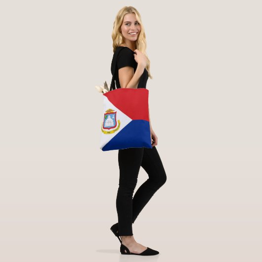 vlag van Sint Maarten Tote Bag (Op model)