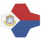 Vlag van Sint-Maarten Voetbal (Enkel)