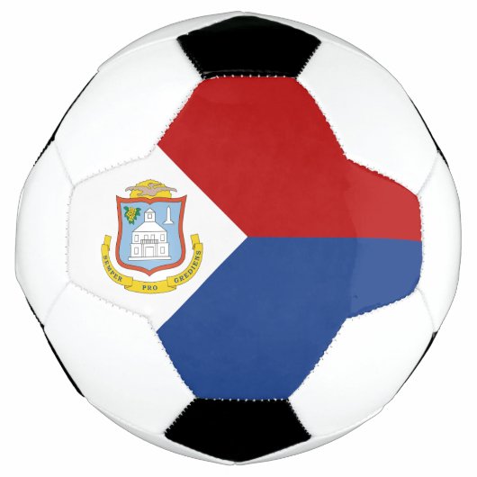 Vlag van Sint-Maarten Voetbal (Voorkant)