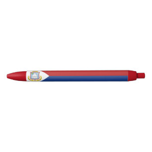 Vlag van Sint Maarten Zwarte Inkt Pen