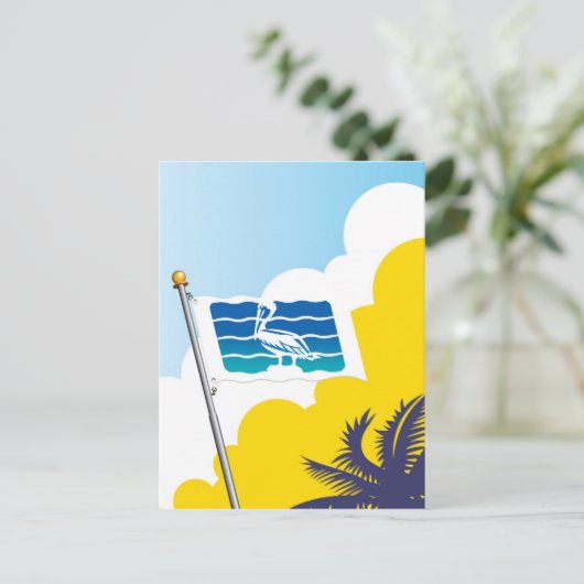 Vlag van Sint-Petersburg in Florida Briefkaart (Staand voorkant)