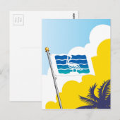 Vlag van Sint-Petersburg in Florida Briefkaart (Voorkant / Achterkant)