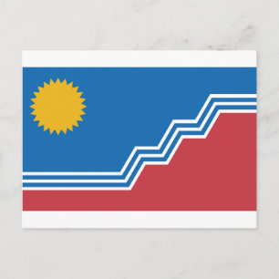 Vlag van Sioux Falls, South Dakota Briefkaart