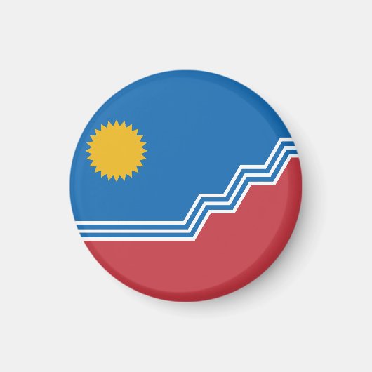 Vlag van Sioux Falls, South Dakota Magneet (Voorkant)
