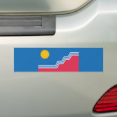 Vlag van Sioux-Herfsten (North Dakota) Bumpersticker (Op auto)