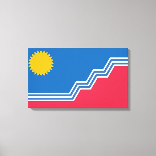 Vlag van Sioux-Herfsten (North Dakota) Canvas Afdruk (Voorkant)