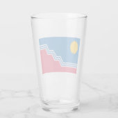 Vlag van Sioux-Herfsten (North Dakota) Glas (Achterkant)