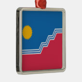 Vlag van Sioux-Herfsten (North Dakota) Metalen Ornament (Rechts)