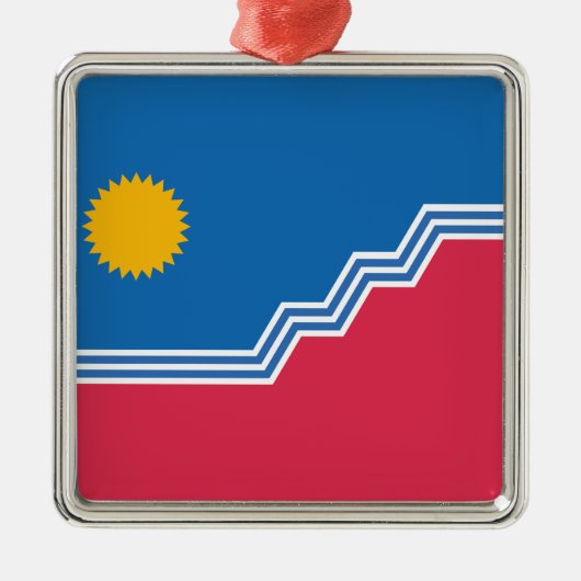 Vlag van Sioux-Herfsten (North Dakota) Metalen Ornament (Voorkant)