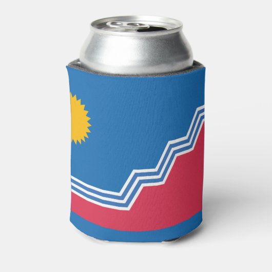 Vlag van Sioux-Herfsten, South Dakota Blikjeskoeler (Blikje Achterkant)