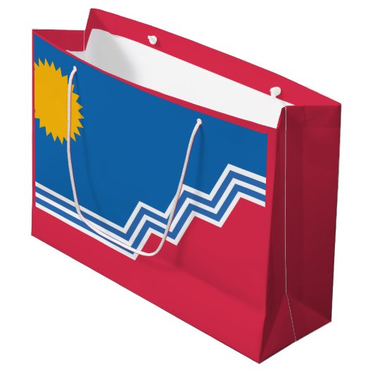 Vlag van Sioux-Herfsten, South Dakota Groot Cadeauzakje (Voorkant Gekanteld)