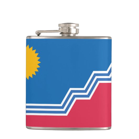 Vlag van Sioux-Herfsten, South Dakota Heupfles (Voorkant)