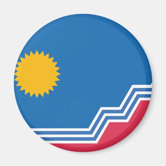 Vlag van Sioux-Herfsten, South Dakota Magneet (Voorkant)