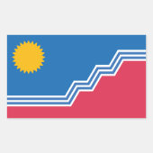 Vlag van Sioux-Herfsten, South Dakota Rechthoekige Sticker (Voorkant)
