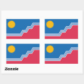 Vlag van Sioux-Herfsten, South Dakota Rechthoekige Sticker (Vel)