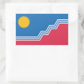 Vlag van Sioux-Herfsten, South Dakota Rechthoekige Sticker (Tas)