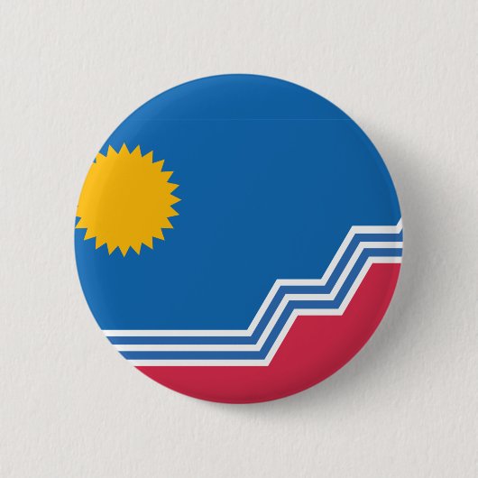 Vlag van Sioux-Herfsten, South Dakota Ronde Button 5,7 Cm (Voorkant)