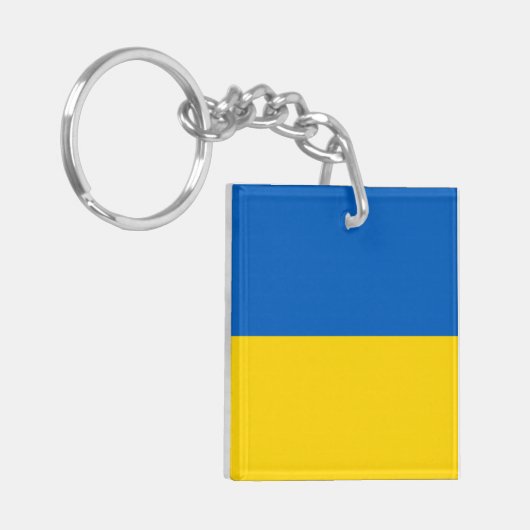 Vlag van Sleutelhanger Oekraïne (Voorkant Links)