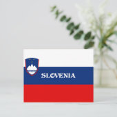 Vlag van Slovenië Briefkaart (Staand voorkant)