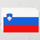 Vlag van Slovenië Briefpapier (Voorkant / Achterkant)