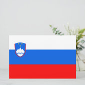 Vlag van Slovenië Briefpapier (Staand voorkant)