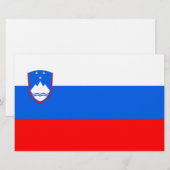 Vlag van Slovenië Briefpapier (Voorkant / Achterkant)