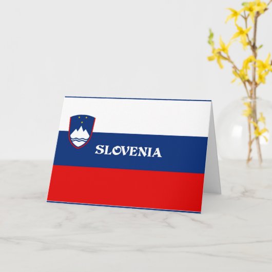 Vlag van Slovenië Kaart (Gele Bloem)