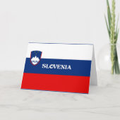 Vlag van Slovenië Kaart (Voorkant)
