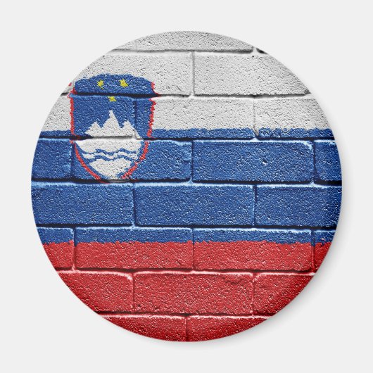 Vlag van Slovenië Magneet (Voorkant)
