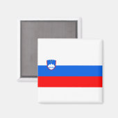 Vlag van Slovenië Magneet (Voorkant / Achterkant)