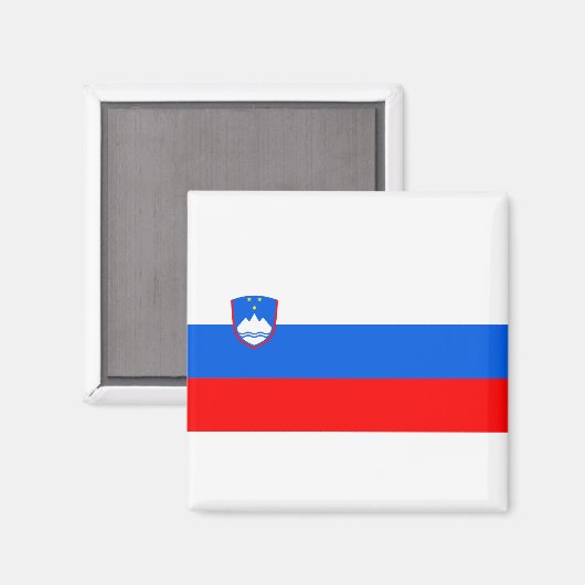 Vlag van Slovenië Magneet (Voorkant / Achterkant)