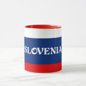 Vlag van Slovenië Mok (Midden)