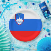 Vlag van Slovenië Papieren Bordje (Feest)