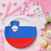 Vlag van Slovenië Papieren Bordje (Feest)