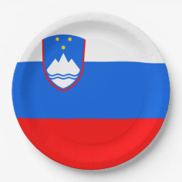 Vlag van Slovenië Papieren Bordje
